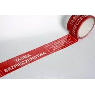 Taśma ostrzegawcza napis "TAŚMA BEZPIECZEŃSTWA"