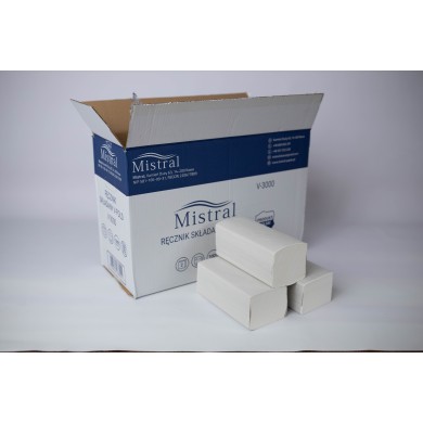 Ręcznik papierowy celulozowy składany karton - 3000 szt.