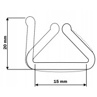 Profil ochronny Omega 15 /700mb piankowy szary (odpowiada: U tulip 5-15)