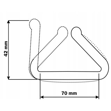 Profil ochronny piankowy U-50-70/90mb niebieski (odpowiada: U tulip 60-80/90MB)