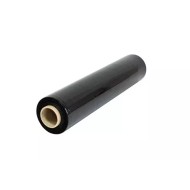 Folia stretch ręczna 2,5 kg x 12 szt. SUPER MOCNA 30 µm – czarna SUPER KRYJĄCA