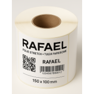 ETYKIETY TERMICZNE 100x150 mm Perforacja Białe 500 szt