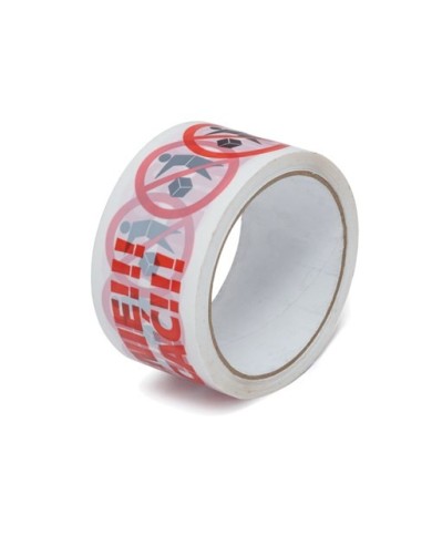 Taśma ostrzegawcza napis "OSTROŻNIE NIE RZUCAĆ!!!"