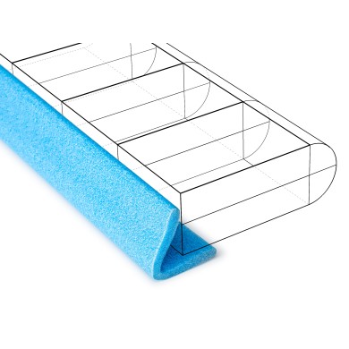 Profil ochronny kątownik L 75X75X18mm 150mb SZARY